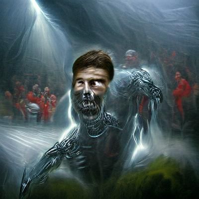 Steven Gerrard as Terminator in Horror Style