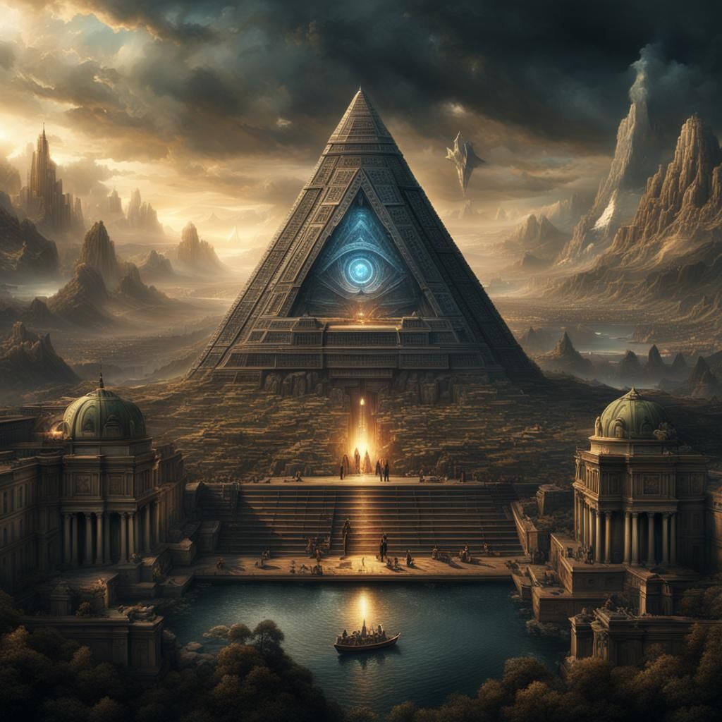 Dramatic Digital Painting of the Illuminati