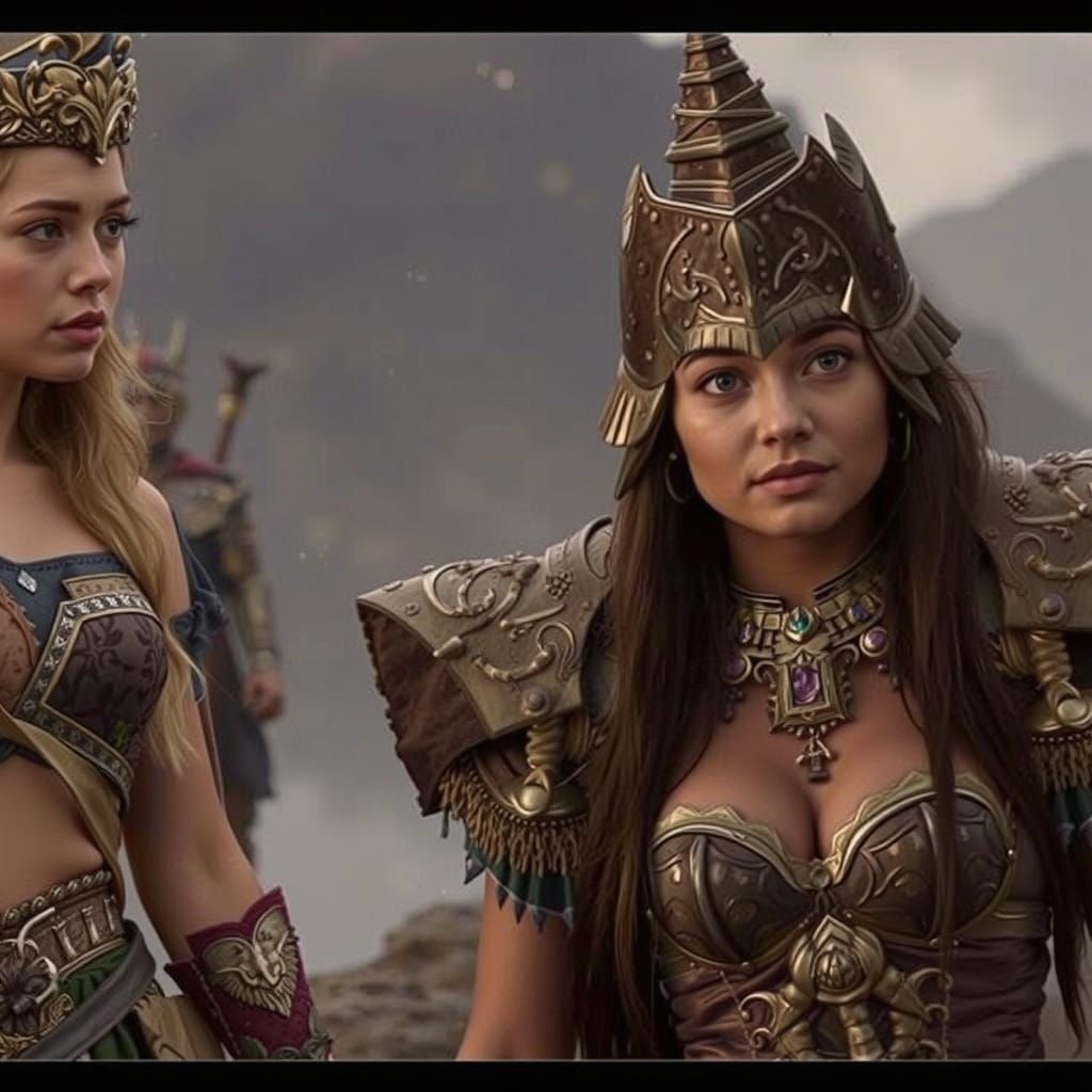 Tired Princess in a Dramatic Digital Painting