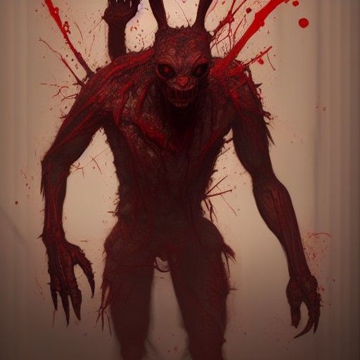 Horrific Bunny Hybrid in Sinister 4K Style