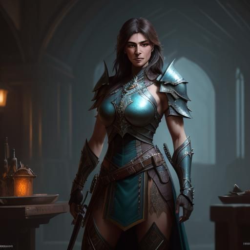 Middle-Eastern Female Warrior Concept Art