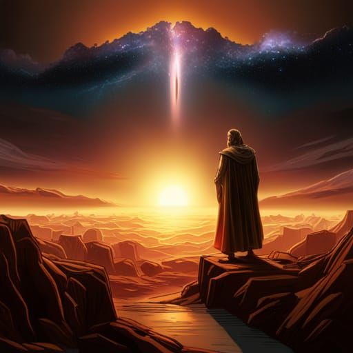 Broken Spacetime in a Galaxy: Matte Painting