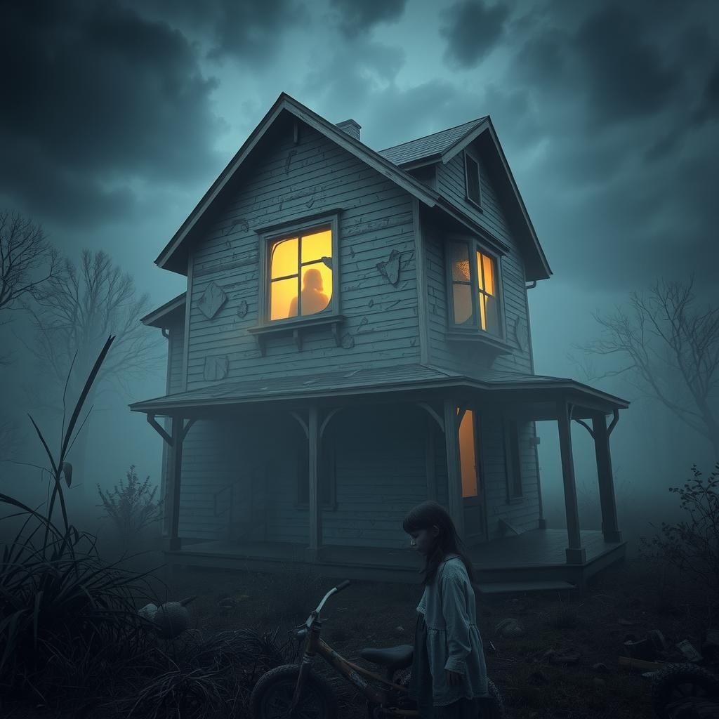 Eerie Haunted House in Dark Forest, Photorealistic