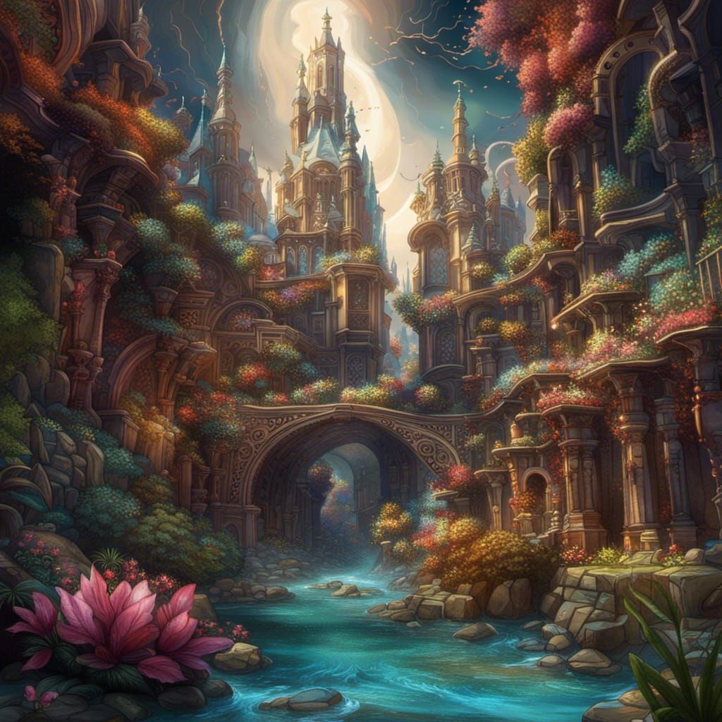 Beautiful kingdom in heaven