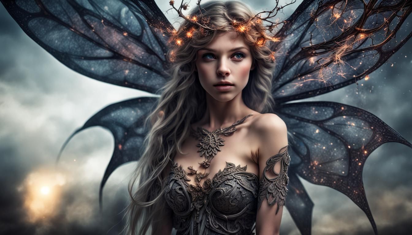 Powerful Elemental Fairy Unleashes Intricate Magic