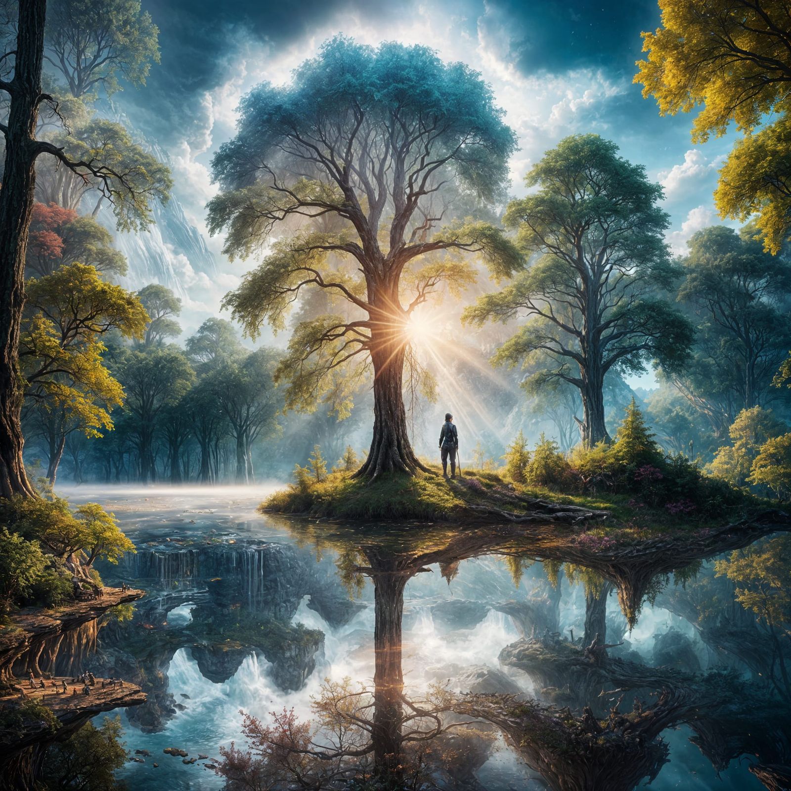 Fantastical Matte Painting with Intricate Details