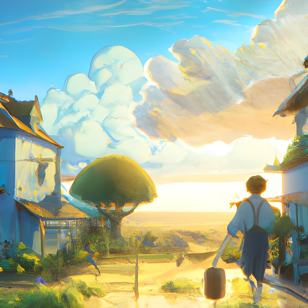Ghibli-Style Anime Key Visual