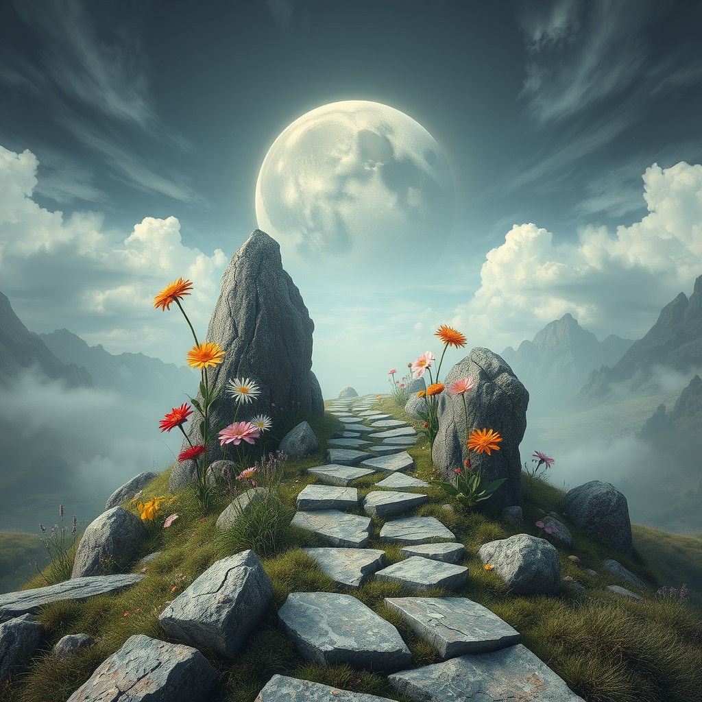 Paradox Catalyst maximalist landscape fractural flowers othe...