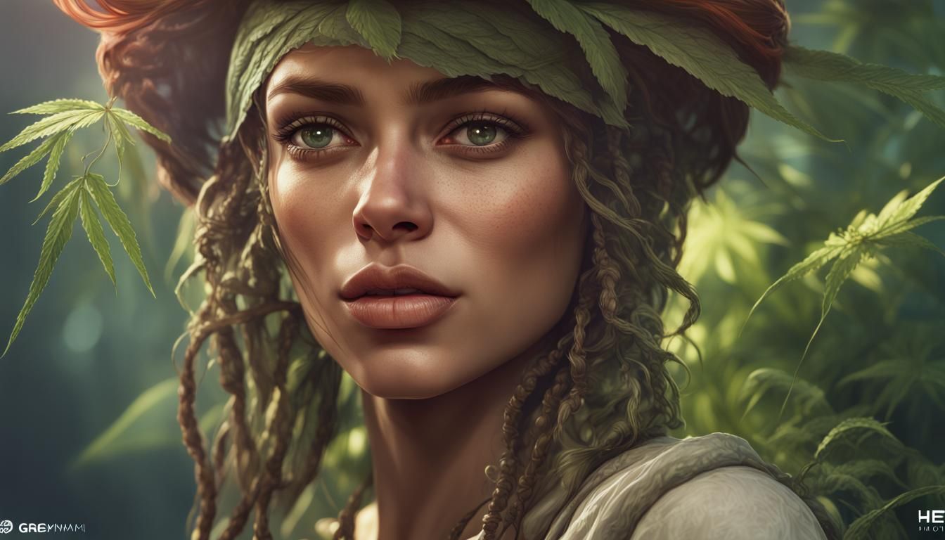 Hemp Portrait in Artgerm Style, 8K Resolution