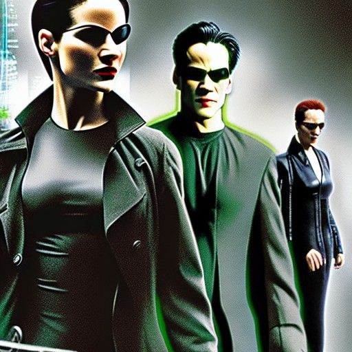 Minimalist Matrix Abstract