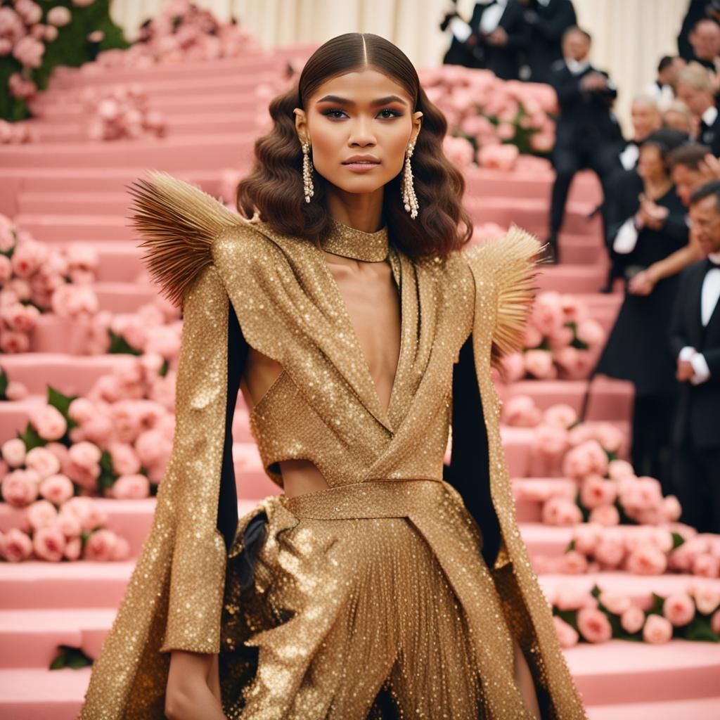 Zendaya at the Met Gala: Cinematic Film Still