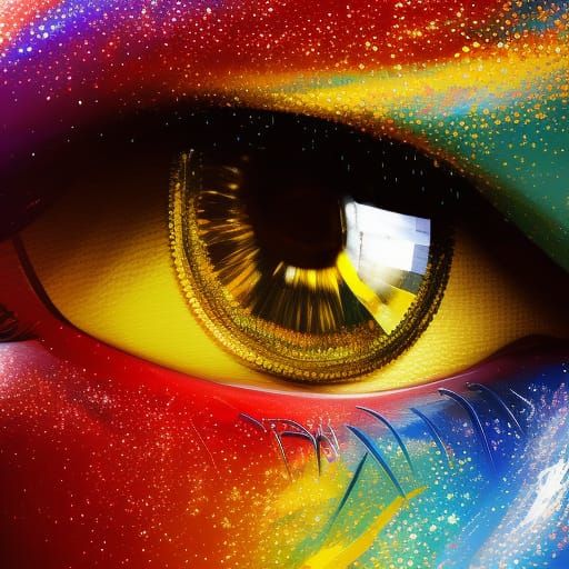 Brilliant Gold and Silver Sparkles in Hyperrealistic Style