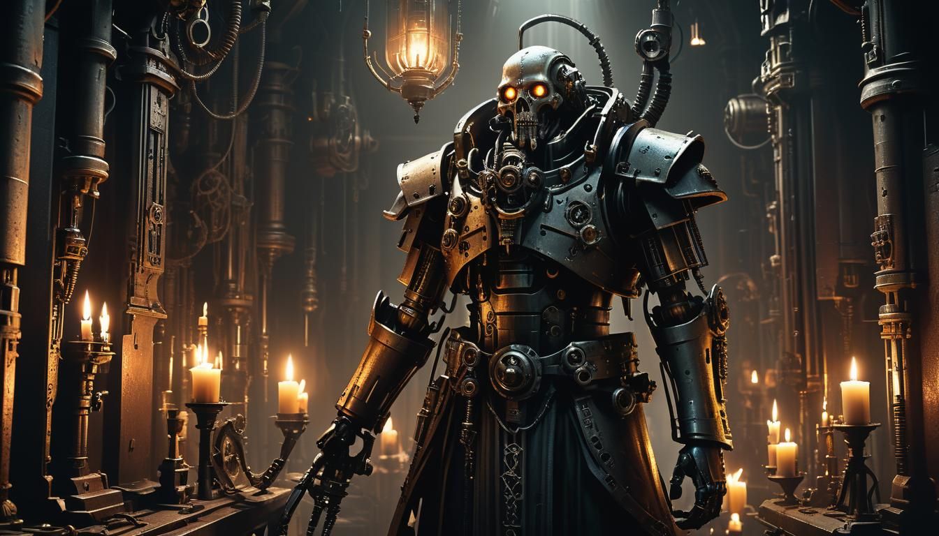 Hyperrealistic Mechanicus Adeptus Concept Art