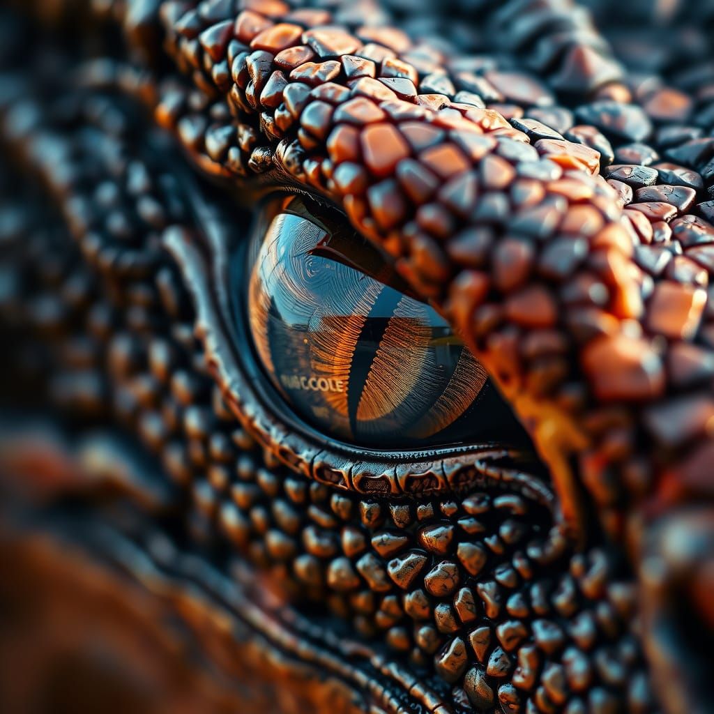 Dragon's Eye Close-Up: Double Exposure Effect