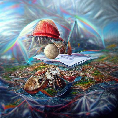 Hermit Crab: Holographic Cosmic Illustration