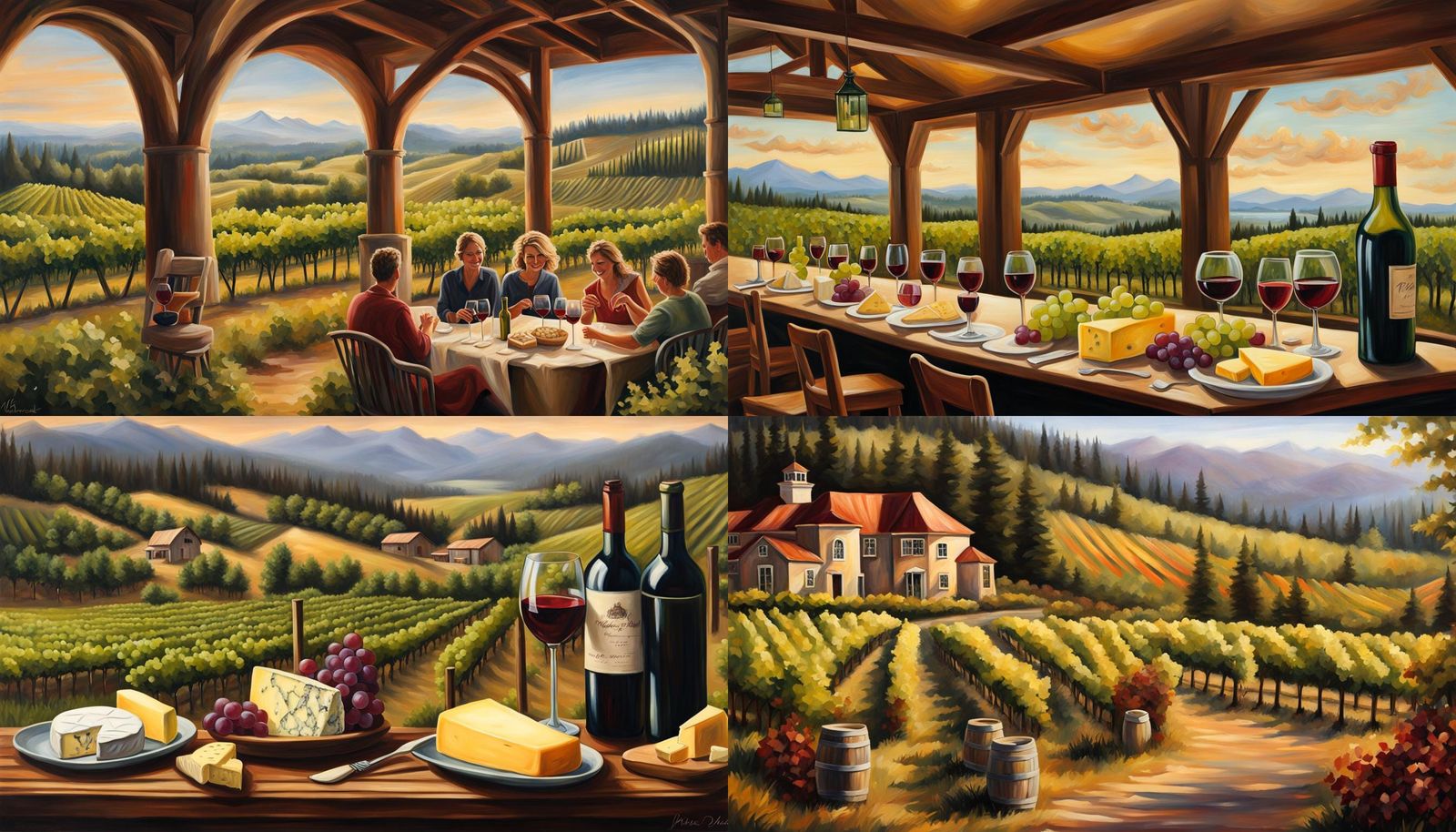 Vineyard Wine and Cheese Tasting: Pacific Northwest Oil Pain...