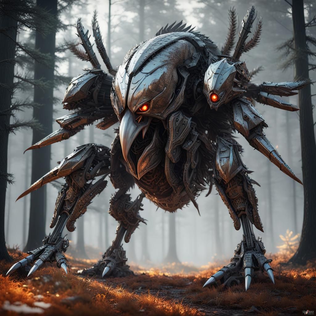 Futuristic Turkey of Death Takes Revenge: Sci-Fi Render