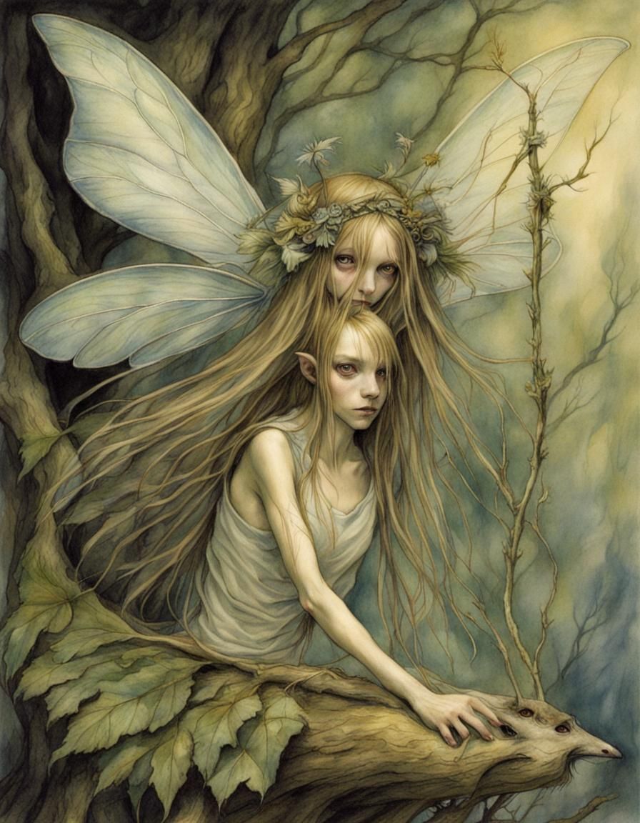 Enchanting Fairy Art in Brian Froud Style