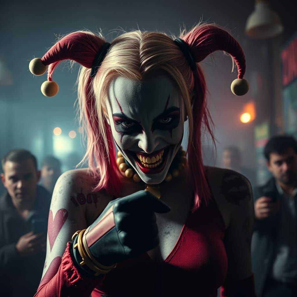 Zombie Harley Quinn Throws Dynamite in Gritty Film Style
