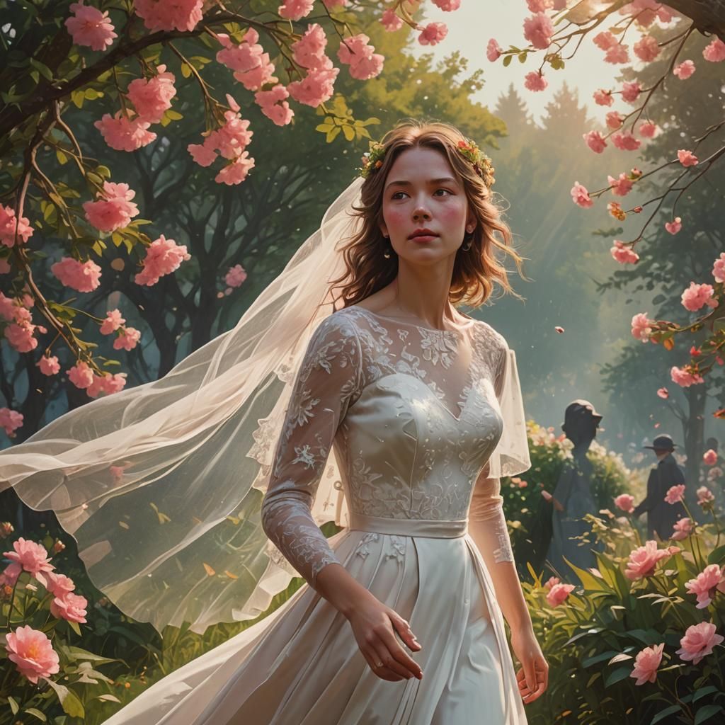 A Bride's Graceful Moment