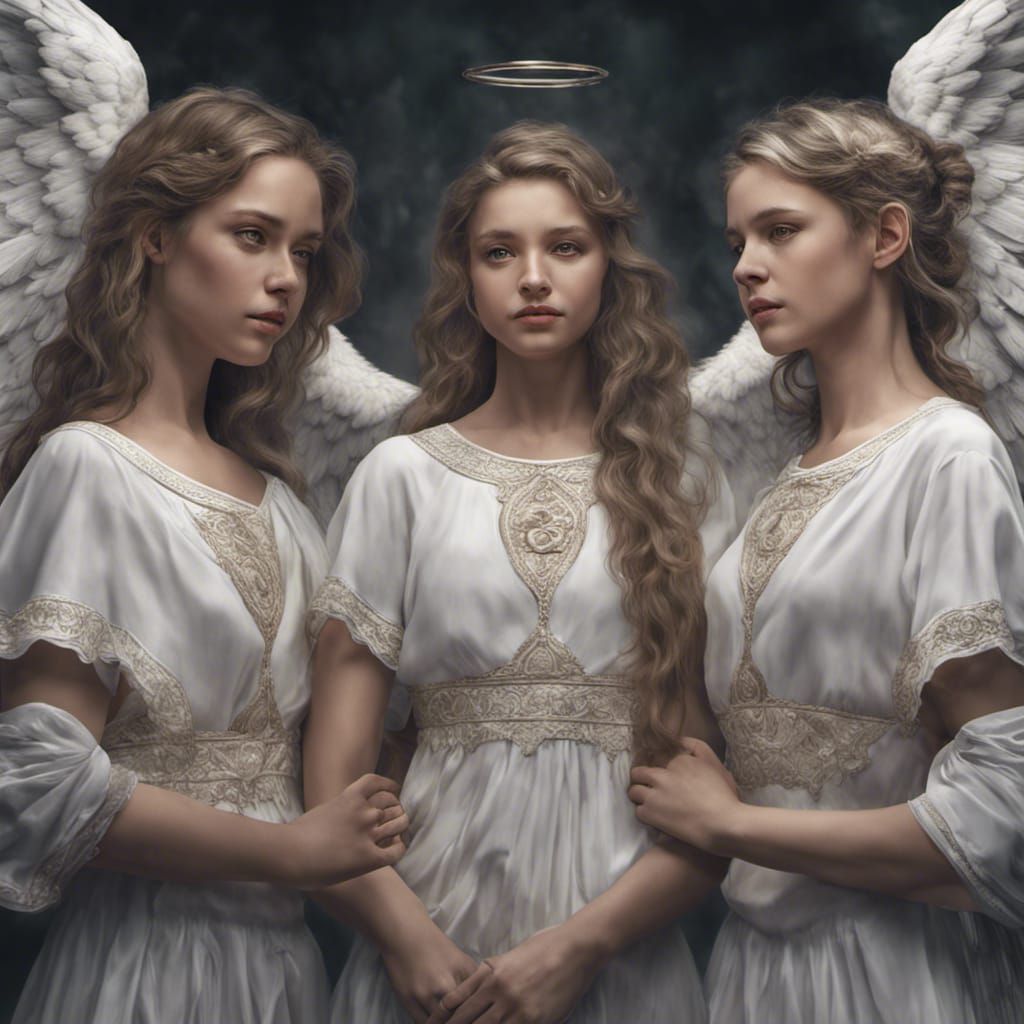 Angels Grant Gifts: Hyperrealistic 4K Art