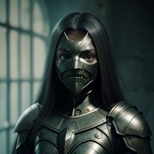 Woman in Iron Mask: Cinematic Film Still