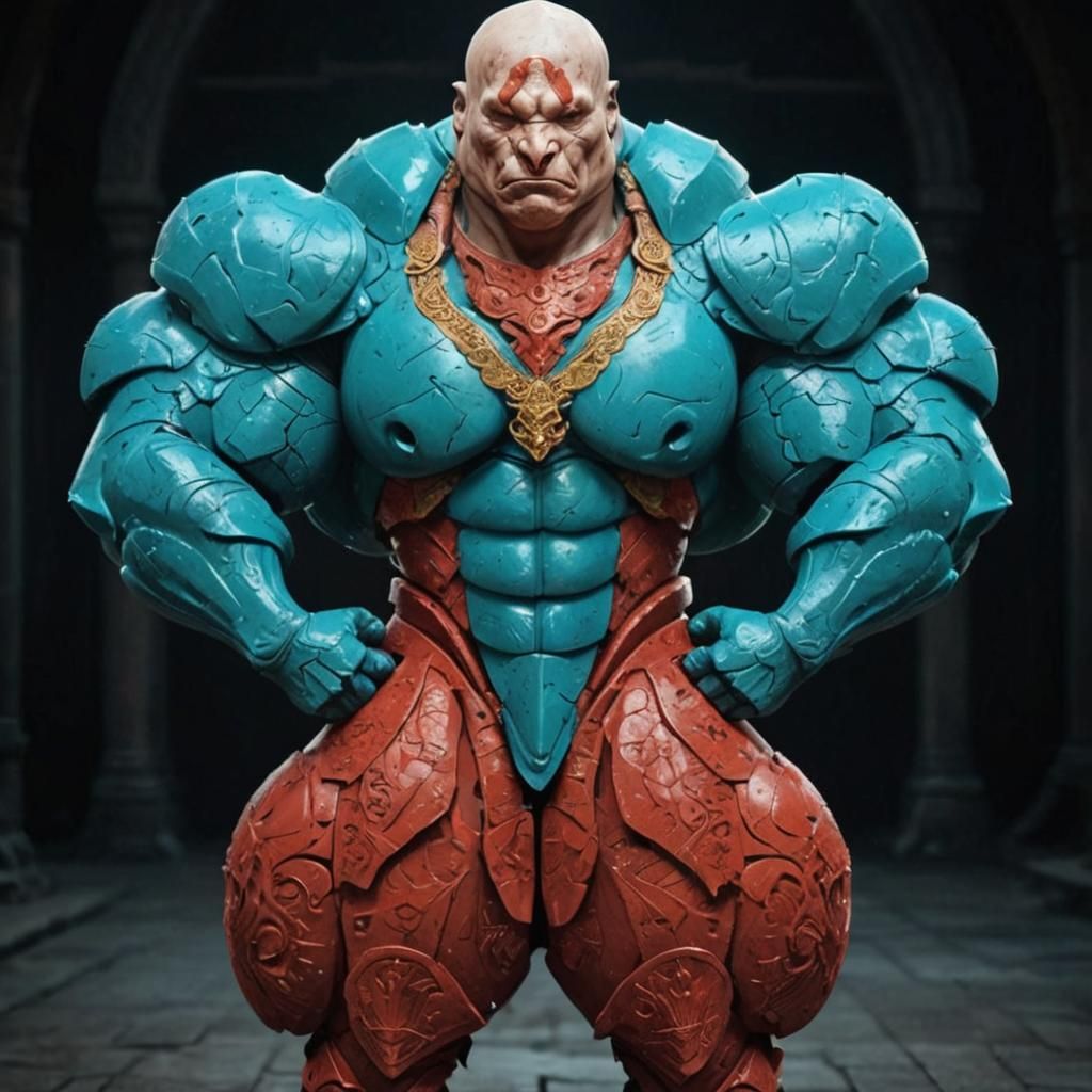 Armored Death Rhino Portrait in Dark Fantasy Style