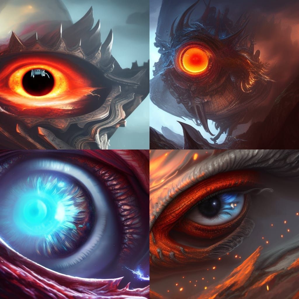 Fiery Eye: Detailed Matte Painting in Unreal Engine