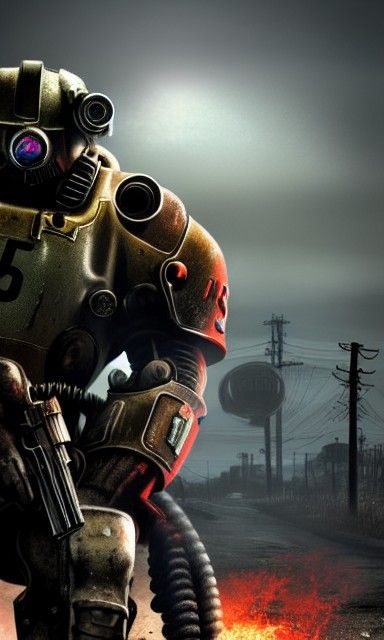 Fallout 4 Brotherhood of Steel Paladin Poster