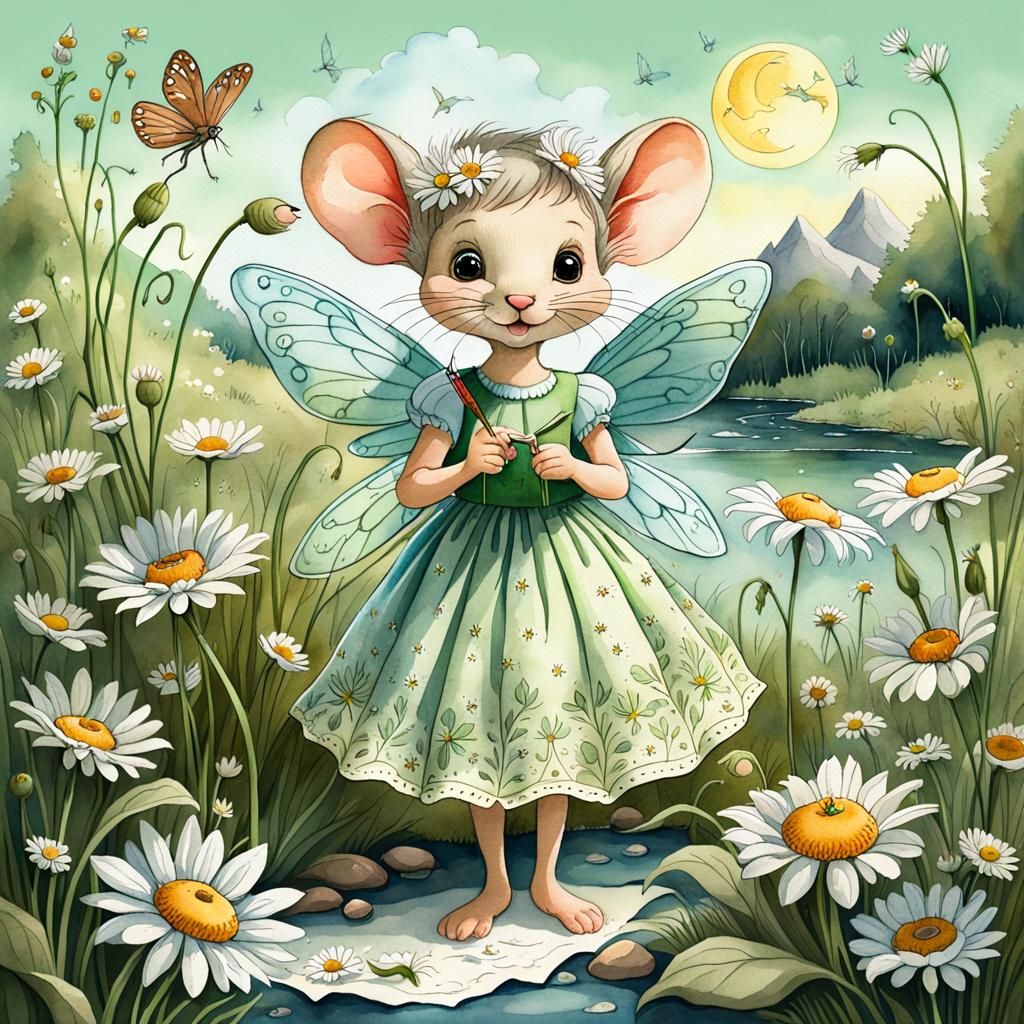 Concept art featuring a super cute fairy (correct anatomy) d...