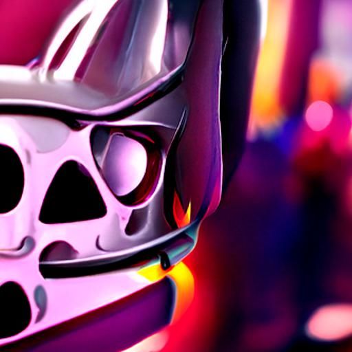 Knight Skull Mask: Pixar-Style 3D Digital Art
