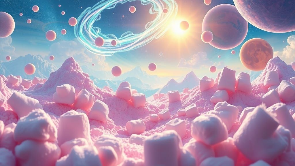 Marshmallowpunk Cosmic Wonderland in Pastel Hues