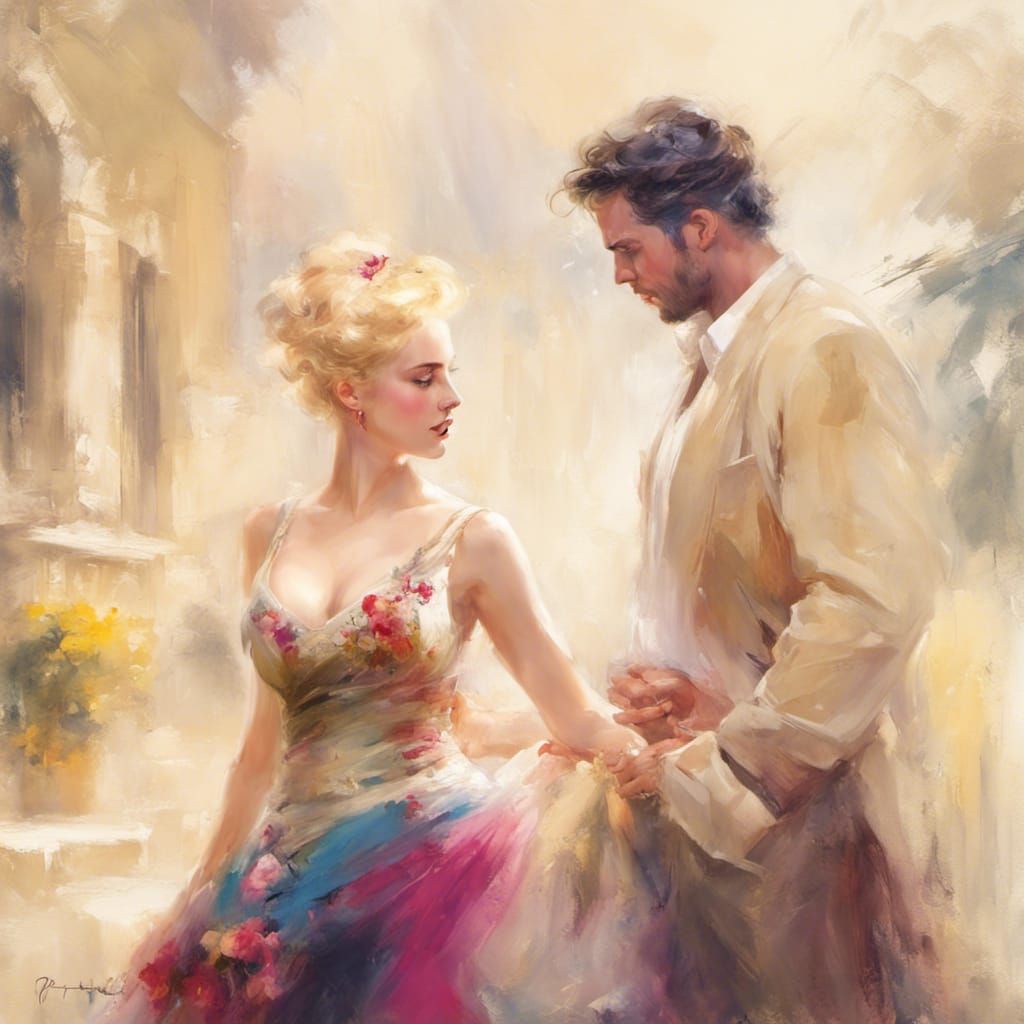 Romance novel cover Pino dAENI, DETAILED romantic, digital, OIL PAINTING beautiful, colourful composite image, photoreal...