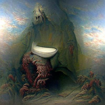 Horrific Toilet in Doré Style