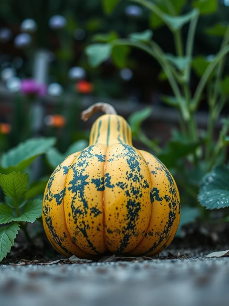 Gourd in Natural Light: Still Life Photography