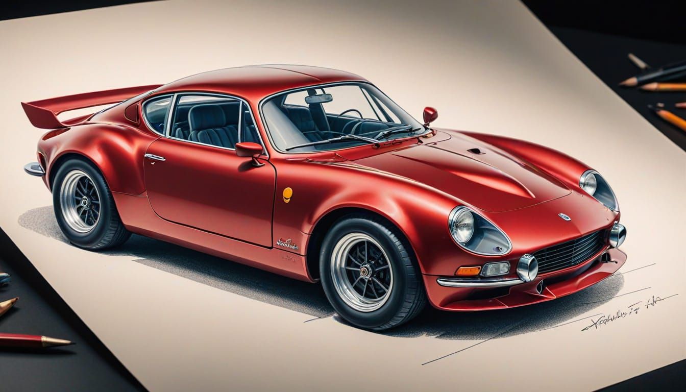 1972 Alpine A110 in Ruby Red, Da Vinci Style