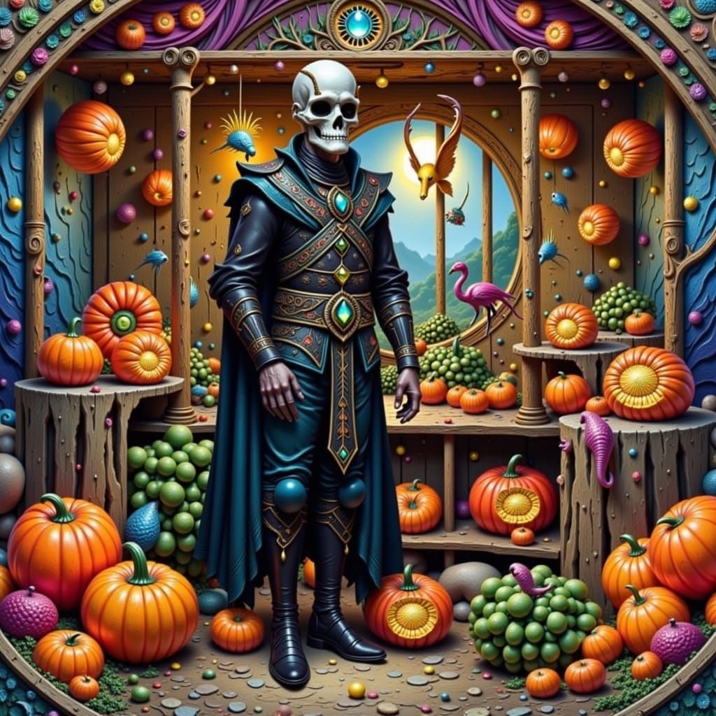 Vibrant Creature Kaleidoscope Mandala Dreamscape