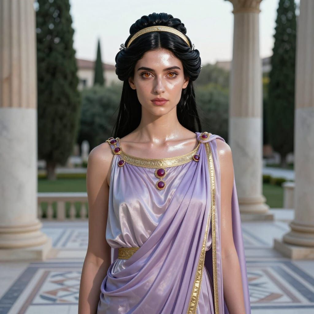 Hellenistic Princess Nysa Ariaratha in Photorealistic Portra...