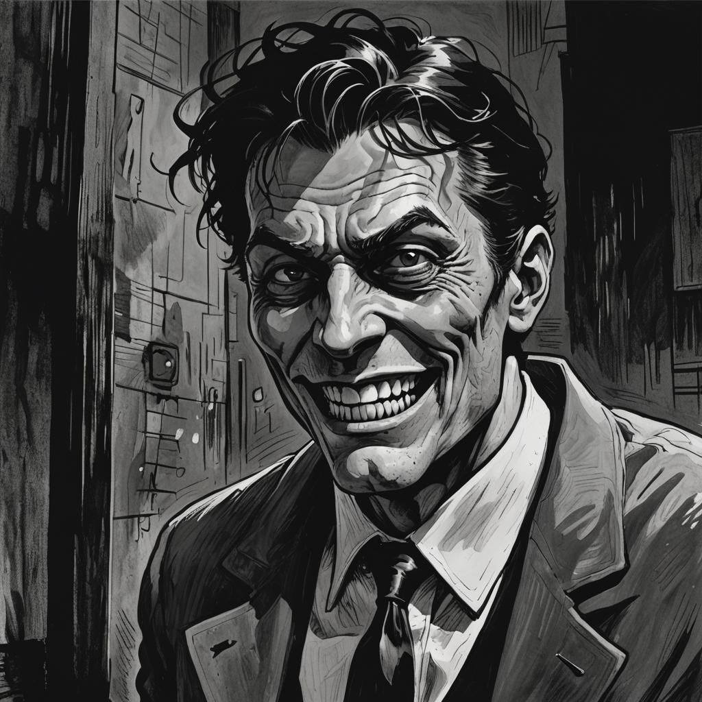 Monster in Shadows: Comic Noir Expressionism