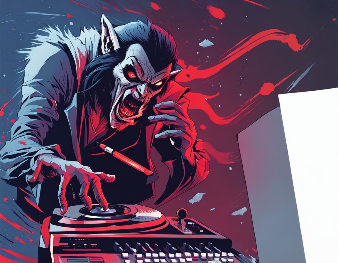 Morbius as Radio DJ: Fan Art