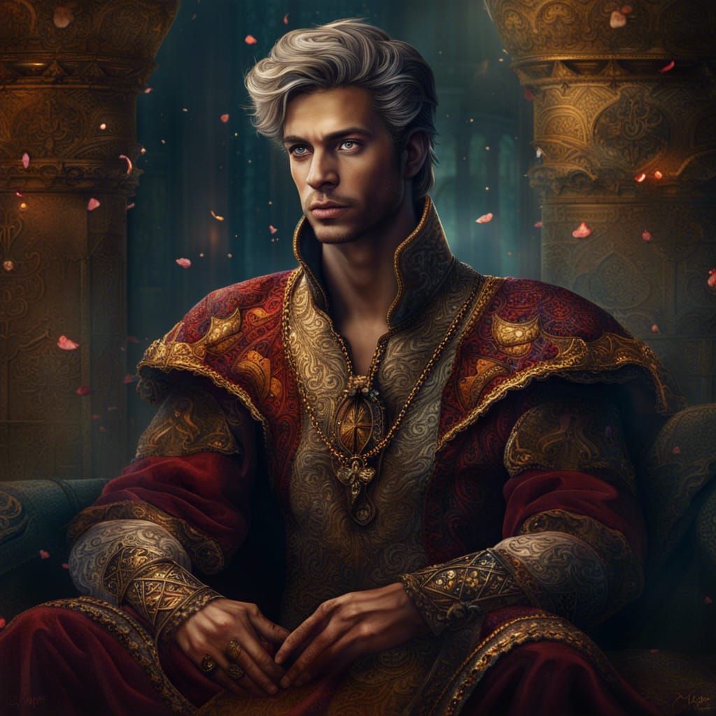 Kind Prince: Detailed Matte Painting in 8k