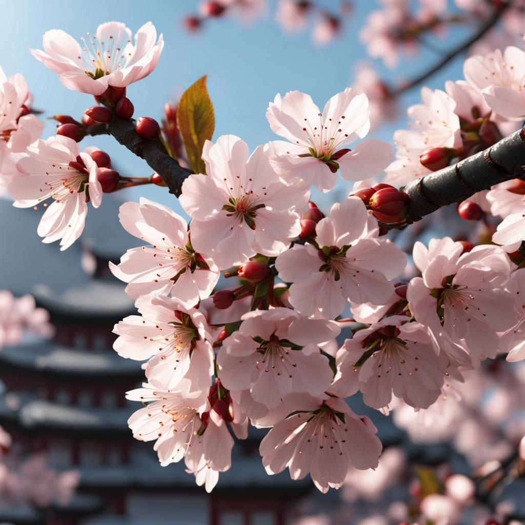 Ultra Realistic Cherry Blossoms in 8K Resolution