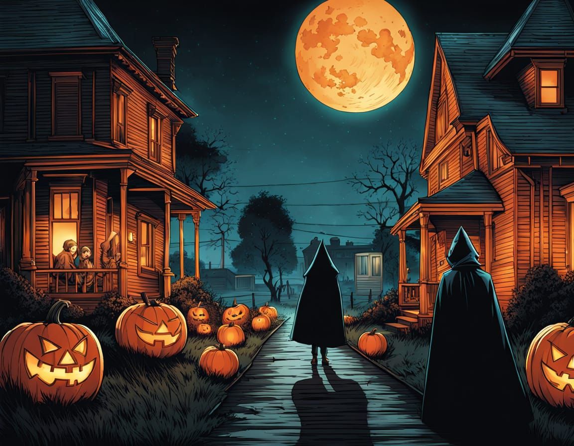 Surreal Halloween Night of Twisted Trick-or-Treaters