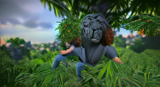 George of the Jungle in Hyperrealism