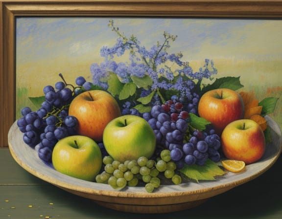 Vibrant Still Life in Post-Impressionist Style