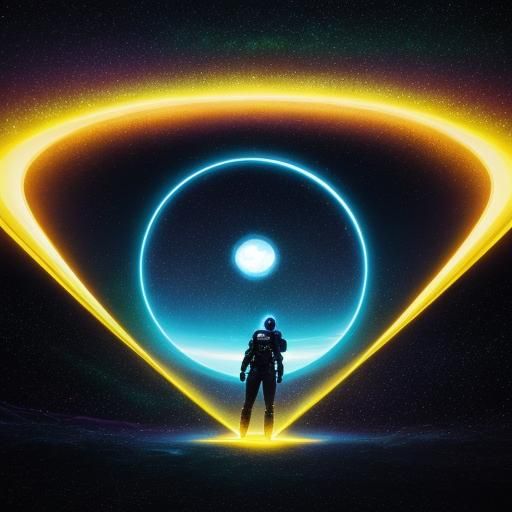 Manga Style Portal to Exoplanet Adventure