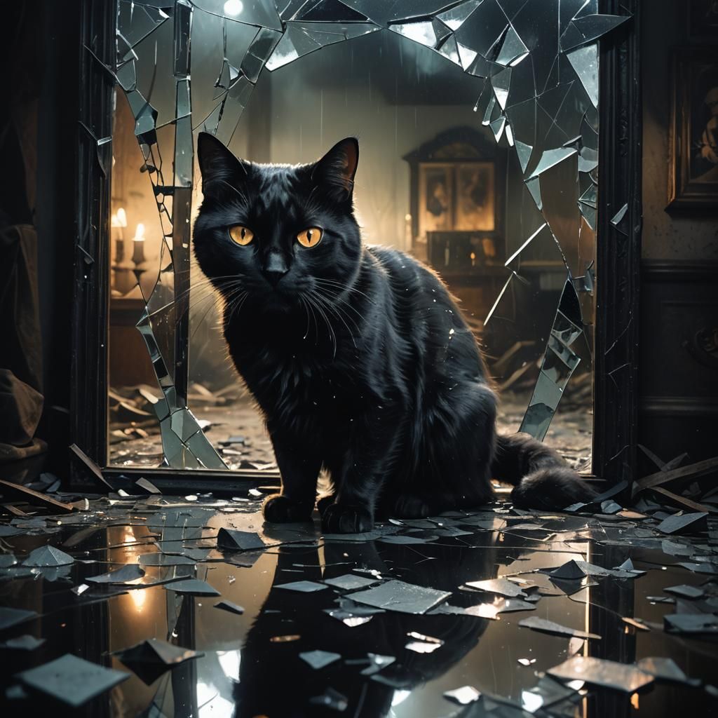 Eerie Reflections: A Dark Fantasy Mirror