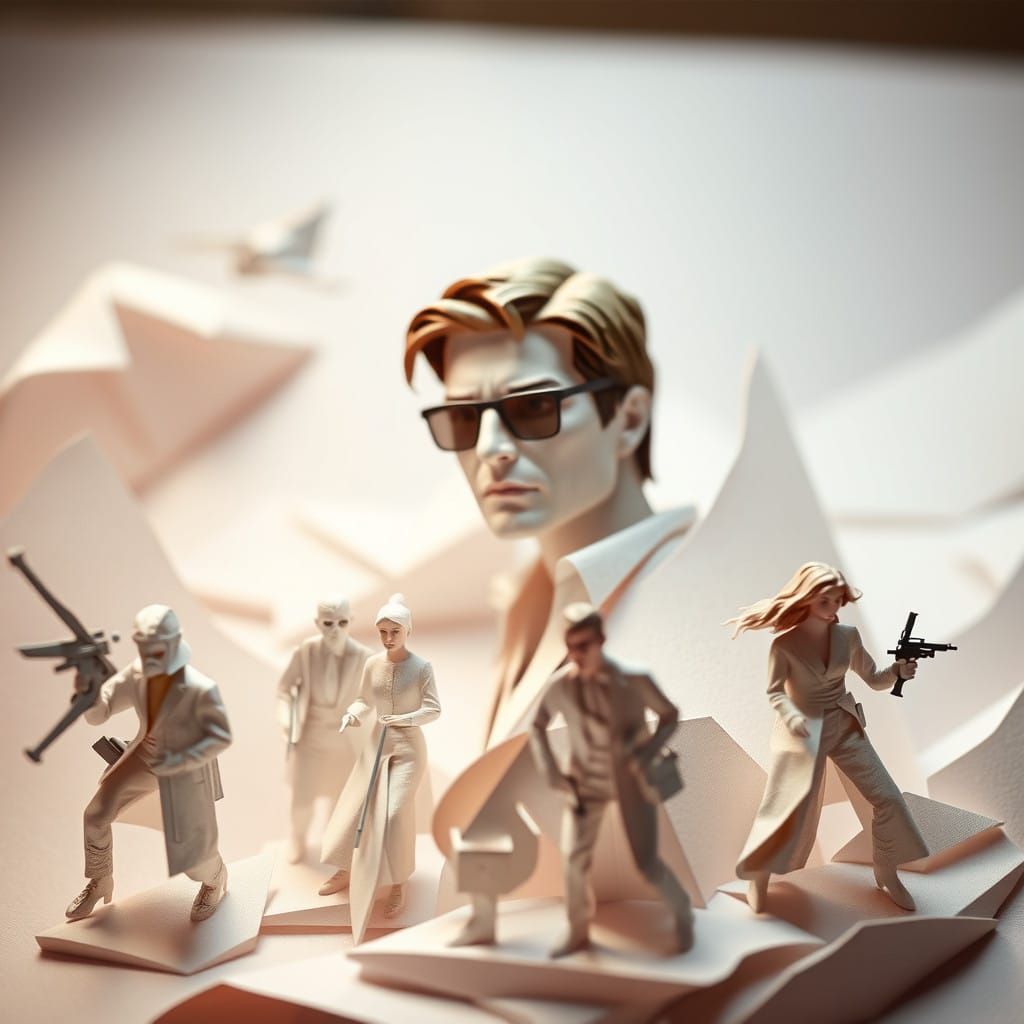 Origami Masterpiece of Mission Impossible Cast