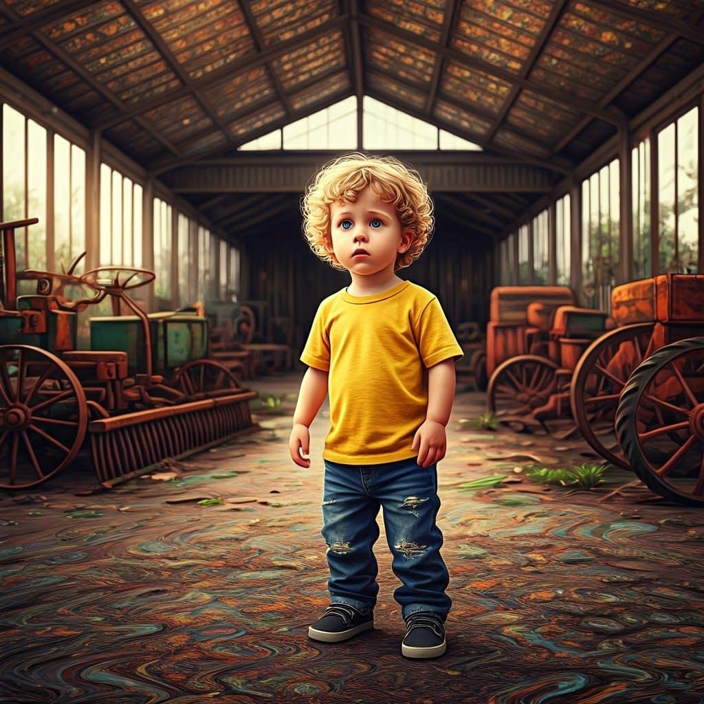 Lost Child in a Cosmic Dreamscape