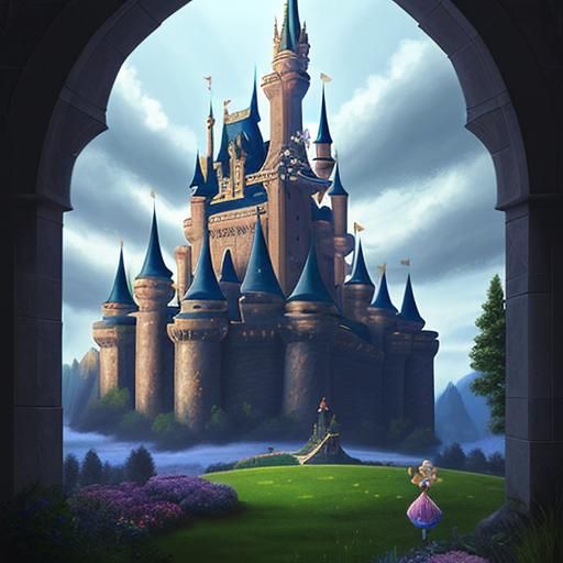 Enchanted Castle in a Whimsical Style